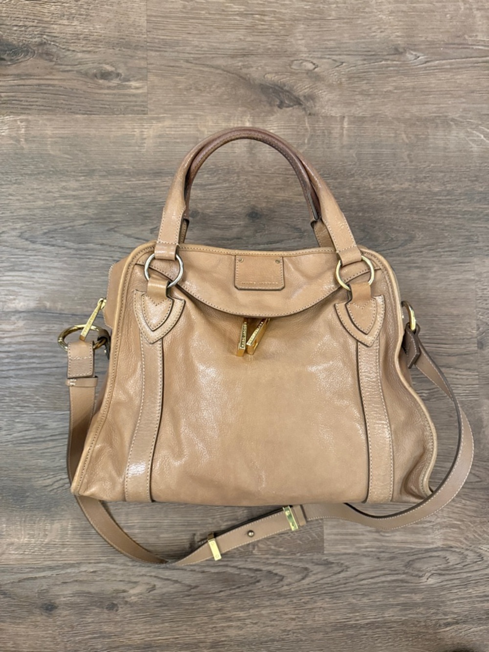 Marc Jacobs Leather Fulton Wellington satchel handbag